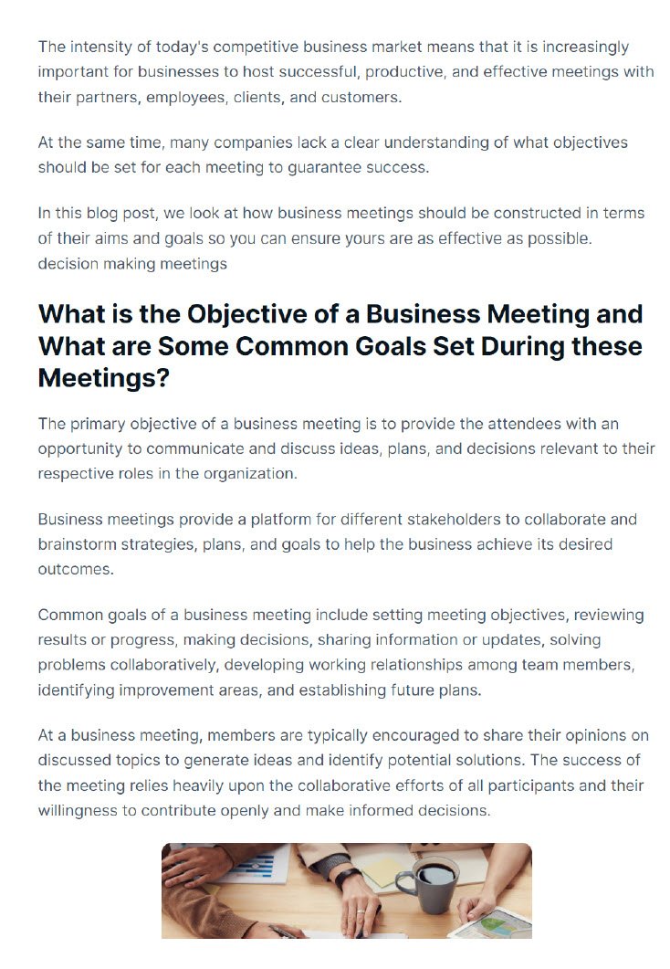 Cover Image What are Some Common Goals Set During these Meetings