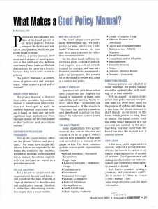 Cover Image What makes a good policy manual