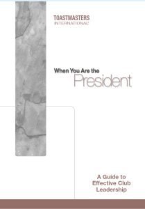 Cover Image When You Are the President