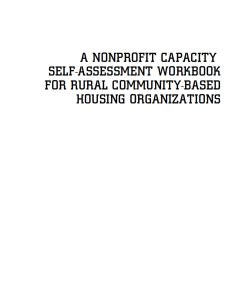 cover Image a Nonprofit Capacity Self-Assessment workbook
