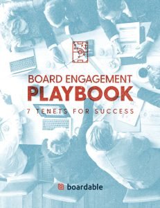 Cover Image board engagement playbook