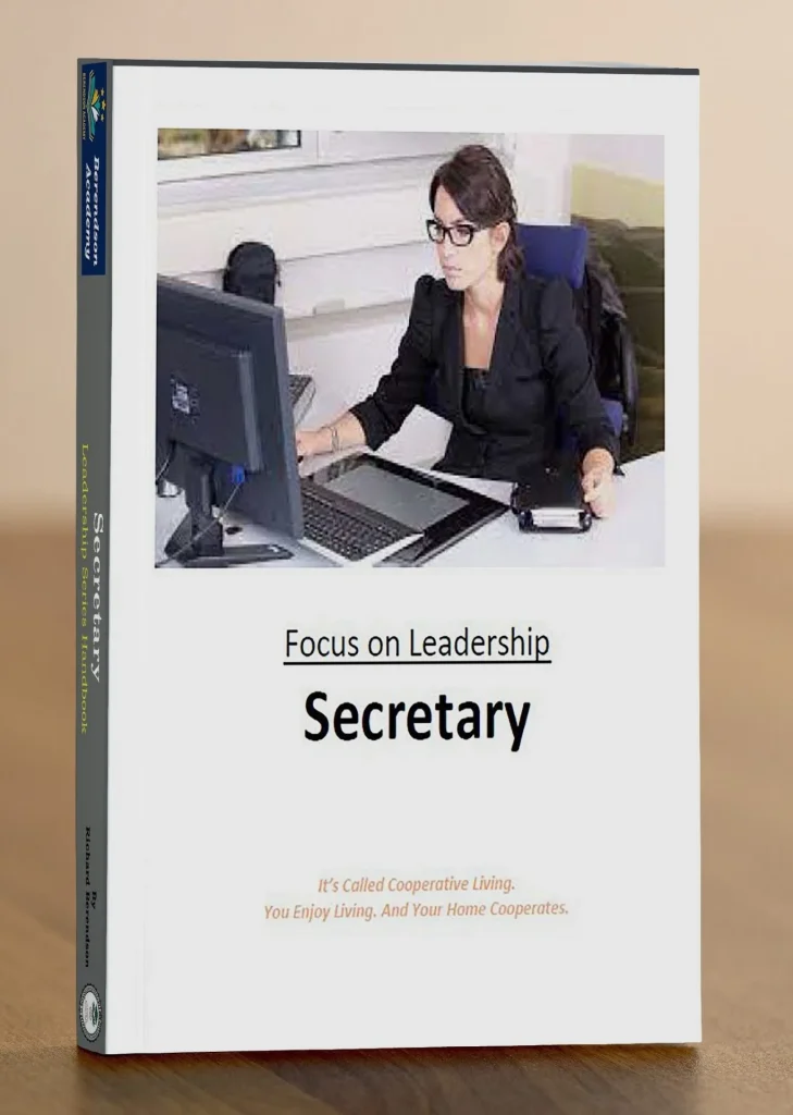 Cover Image board officers Secretary Focus on Leadership