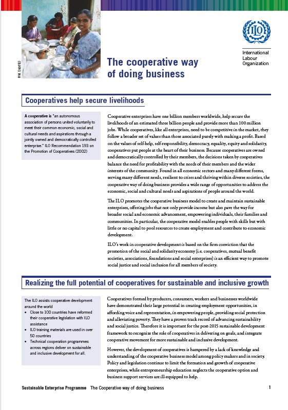 Cover Image coop way of doing business