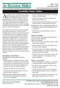 Cover image feasibility study outline
