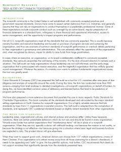 Cover Image finance Self-Audit of Common Standards