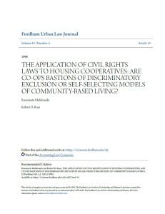 Cover Image legal Civil Rights Law in Co-Ops
