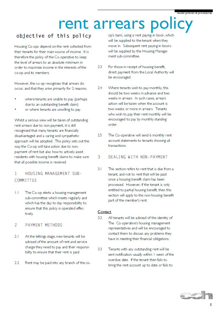 Cover Image rent_arrears policy