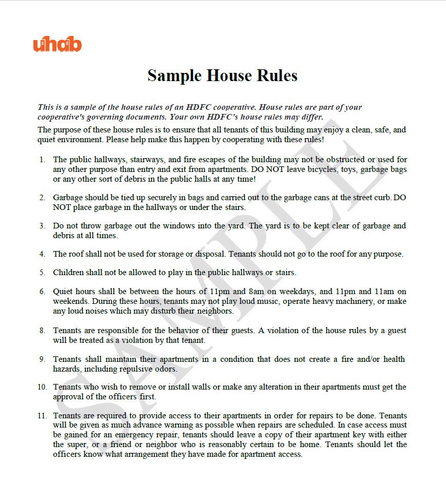 Cover Image sample house rules