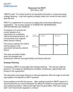 Cover Image strategic planning SWOT