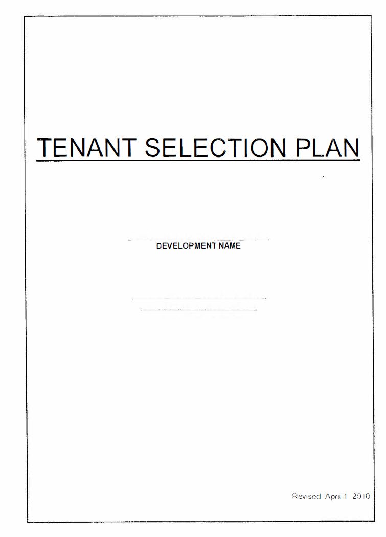 Cover Image tenant-selection-plan