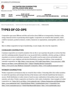 Cover Image types of Coops UWCC
