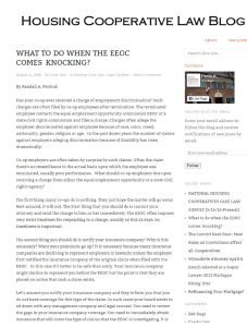Cover Image what to do when EEOC Comes Knocking