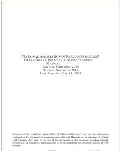 Cover Image National Association of Parliamentarians Prerational Policy and Procedures